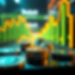 Conceptual representation of cryptocurrency exchange platforms