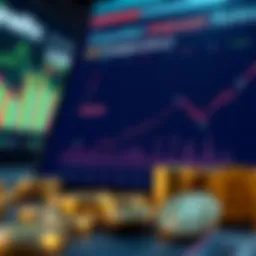 A graphical representation of cryptocurrency interest rates