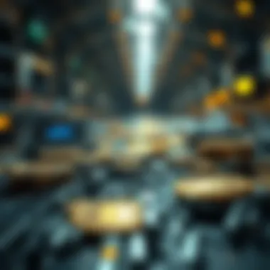 Blockchain technology concept illustration