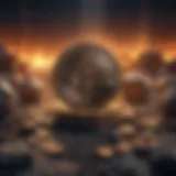 Symbolic representation of different mining methodologies in cryptocurrency