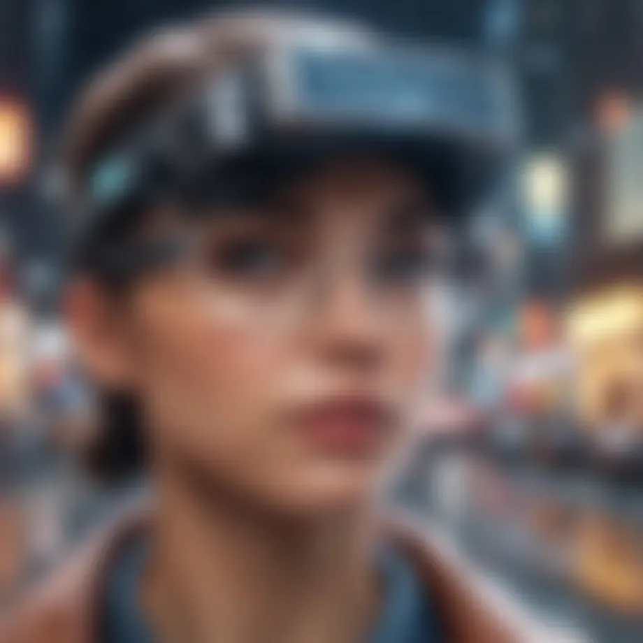 Visual representation of augmented reality enhancing perception.