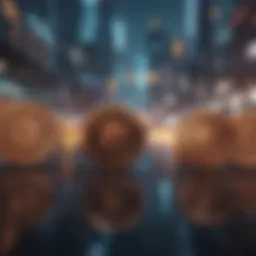Conceptual representation of governance tokens in blockchain ecosystems
