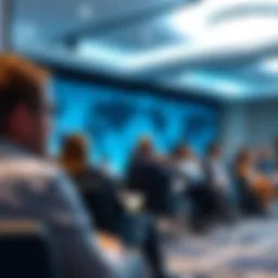 Conference panel discussion on blockchain technology