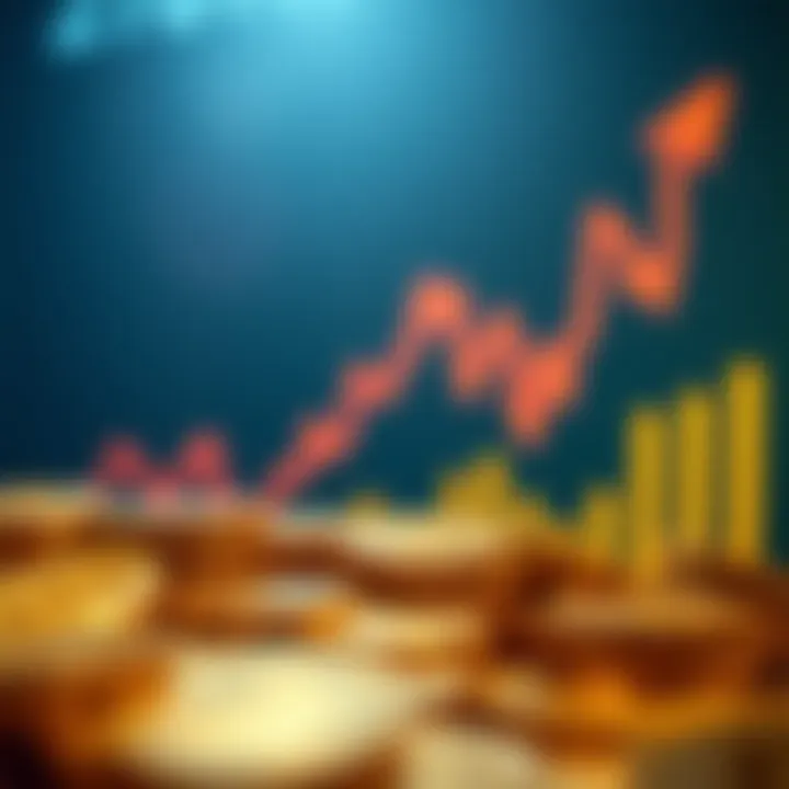 Graph illustrating the market trends of cryptocurrency investments