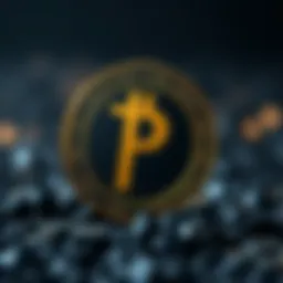 A graphical representation of the Pi cryptocurrency logo.