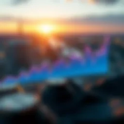 Graph illustrating cryptocurrency rate fluctuations