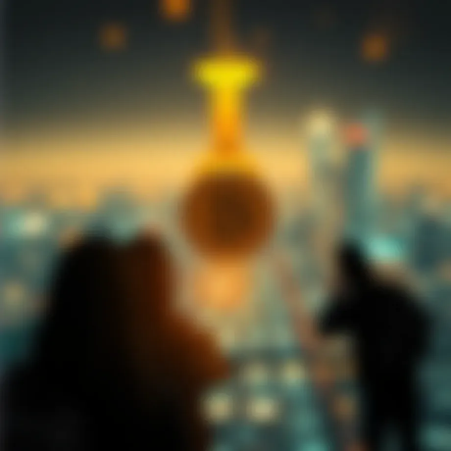 Conceptual depiction of cryptocurrency airdrops